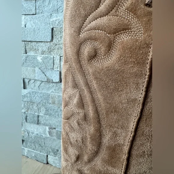 Steve Madden Lasso Pointed Toe Chunky Heel Knee-high Brown Cowboy Boots 8 - Picture 11 of 15